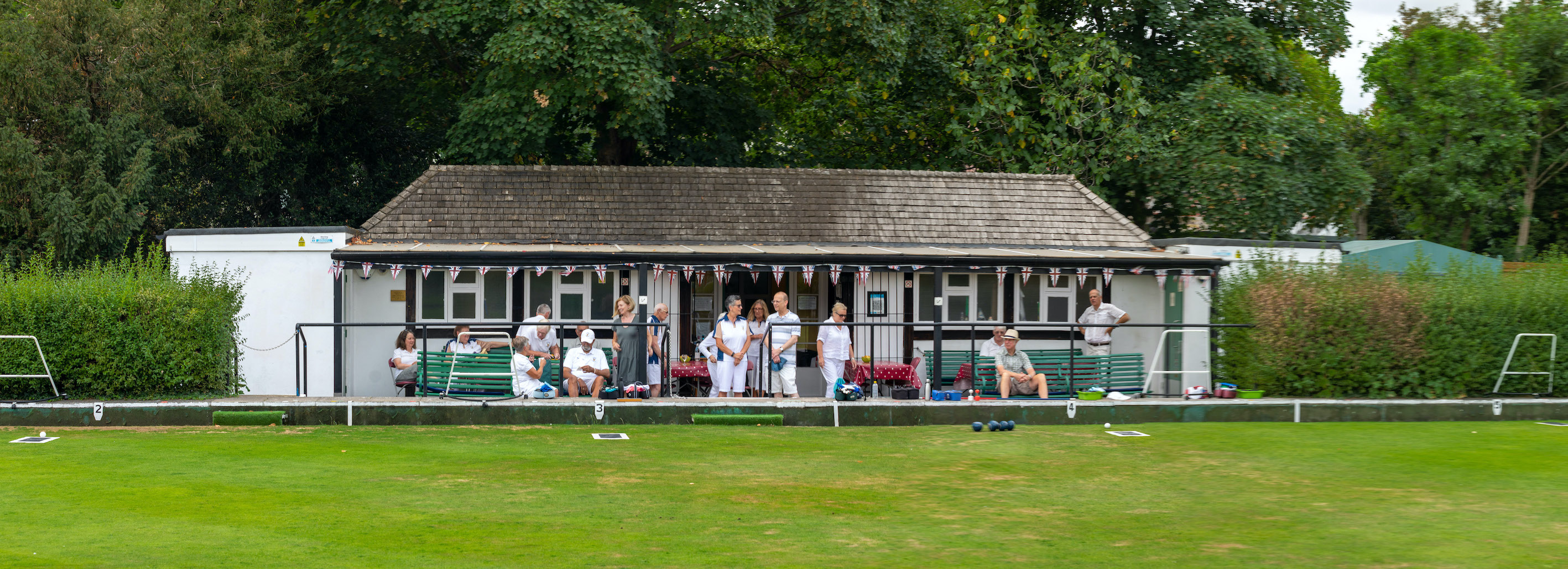 Hampton
                Bowling Club scene